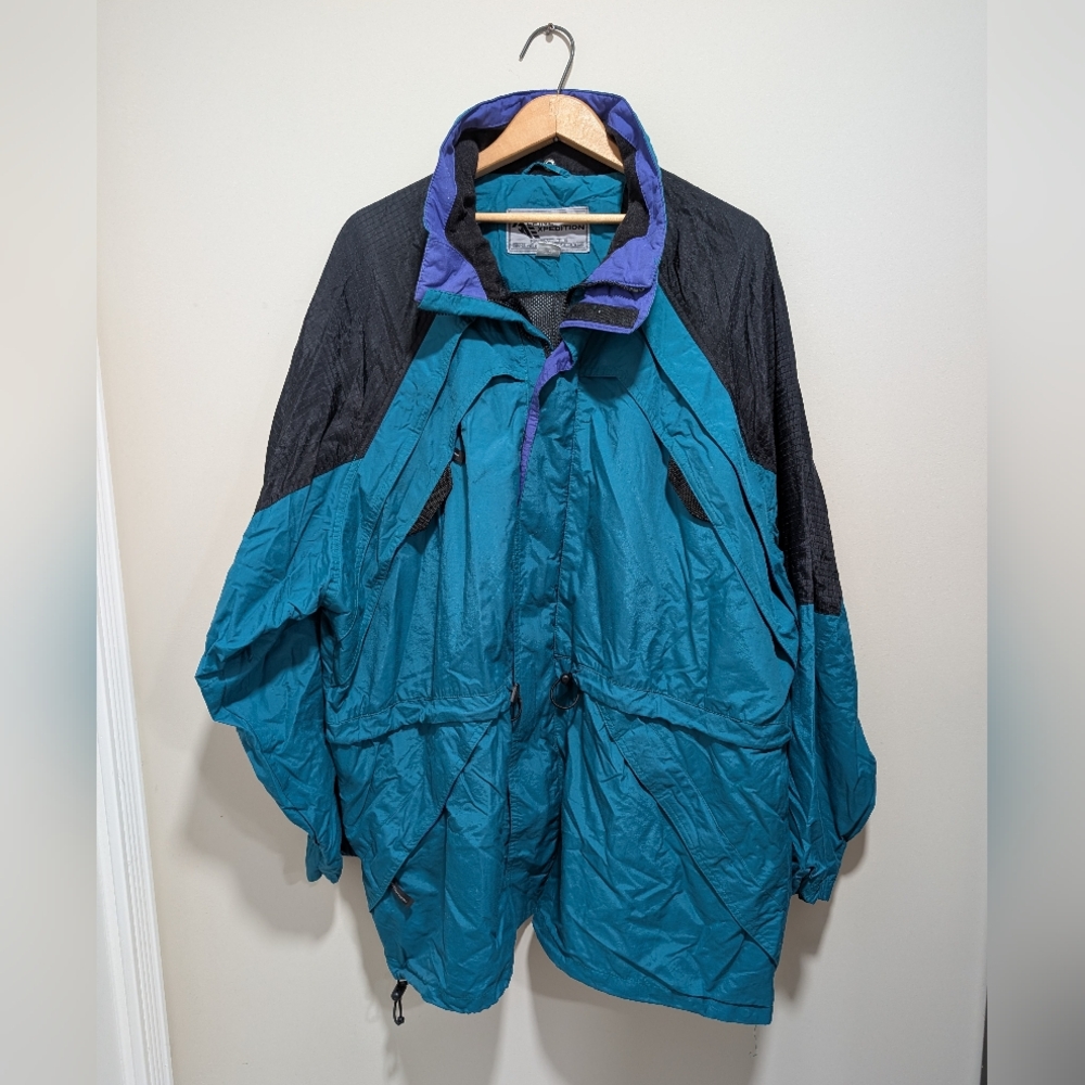 Vintage Alpine Expedition Ski Jacket Outer Shell – Blue, Size XXL